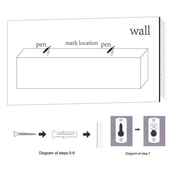 2-Piece Floating Wall Shelves, 14.96 Wood Wall Mounted Shelf Set for Bedroom, Bathroom, Living Room, Kitchen, Hanging Storage Shelves for Books, Plants & Decor with Invisible Brackets, Black - Image 7