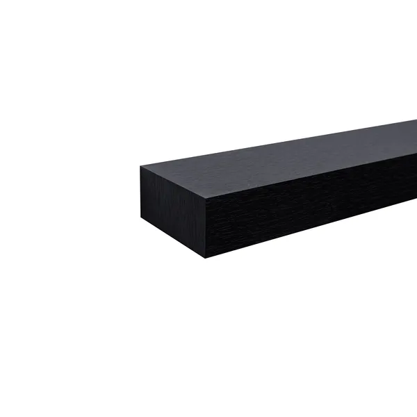 2-Piece Floating Wall Shelves w/LED Light, 15.75 Wood Wall Mounted Shelves for Bedroom, Bathroom, Living Room, Kitchen, Storage Shelf for Books, Plants & Decor, Invisible Brackets, Black - Image 6