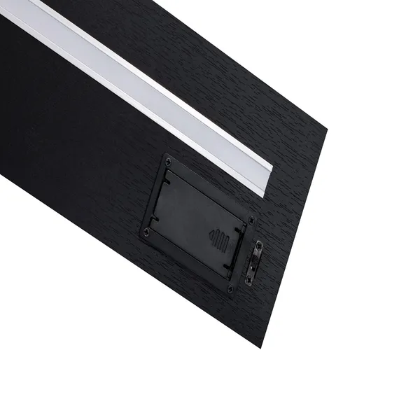2-Piece Floating Wall Shelves w/LED Light, 15.75 Wood Wall Mounted Shelves for Bedroom, Bathroom, Living Room, Kitchen, Storage Shelf for Books, Plants & Decor, Invisible Brackets, Black - Image 10