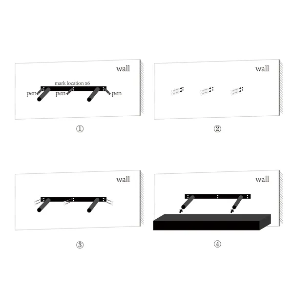 2-Piece Floating Wall Shelves w/LED Light, 18.11 Wood Wall Mounted Shelves for Bedroom, Bathroom, Living Room, Kitchen, Storage Shelf for Books, Plants & Decor, Invisible Brackets, Black - Image 11