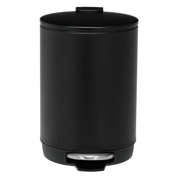 3L/0.8 Gallon Round Step Trash Can, Small Stainless Steel Bathroom Garbage Can with Foot Pedal and Removable Inner Bucket for Bathroom, Bedroom, Office, Black - Image 9
