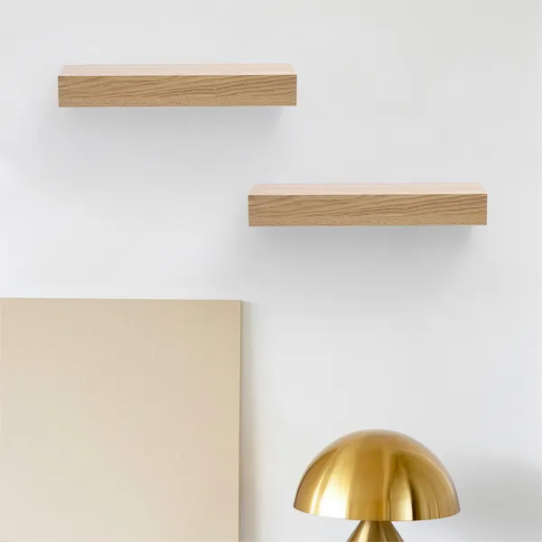 Floating Shelves 11.8 Wall Mounted Wood Shelves for Bathroom, Bedroom, Living Room, Kitchen, Hanging Shelf for Books/Storage/Decor with Invisible Brackets, Maple - Image 8