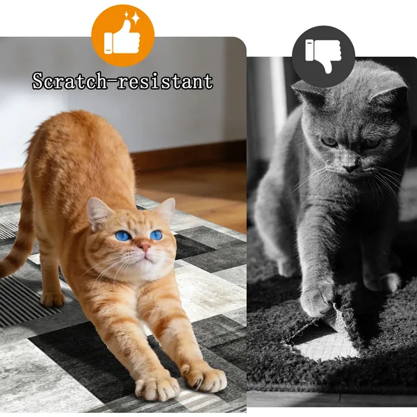 Three-piece kitchen rug set, non-slip and washable, abstract pattern kitchen hallway rug, soft and comfortable, suitable for sinks, floors, entrances, hallways and bathrooms. - Image 114